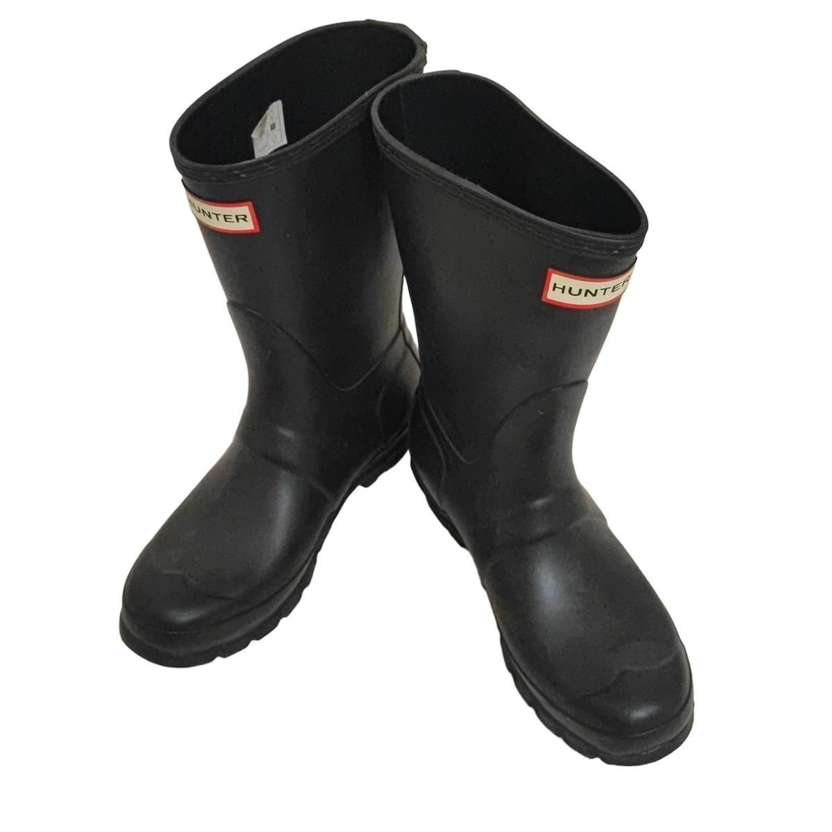 【美品】HUNTER ハンター　長靴　ブラック UK 6 エコメルカリ便 ハンター（Hunter）（レディース）長靴 黒 防水 レディース