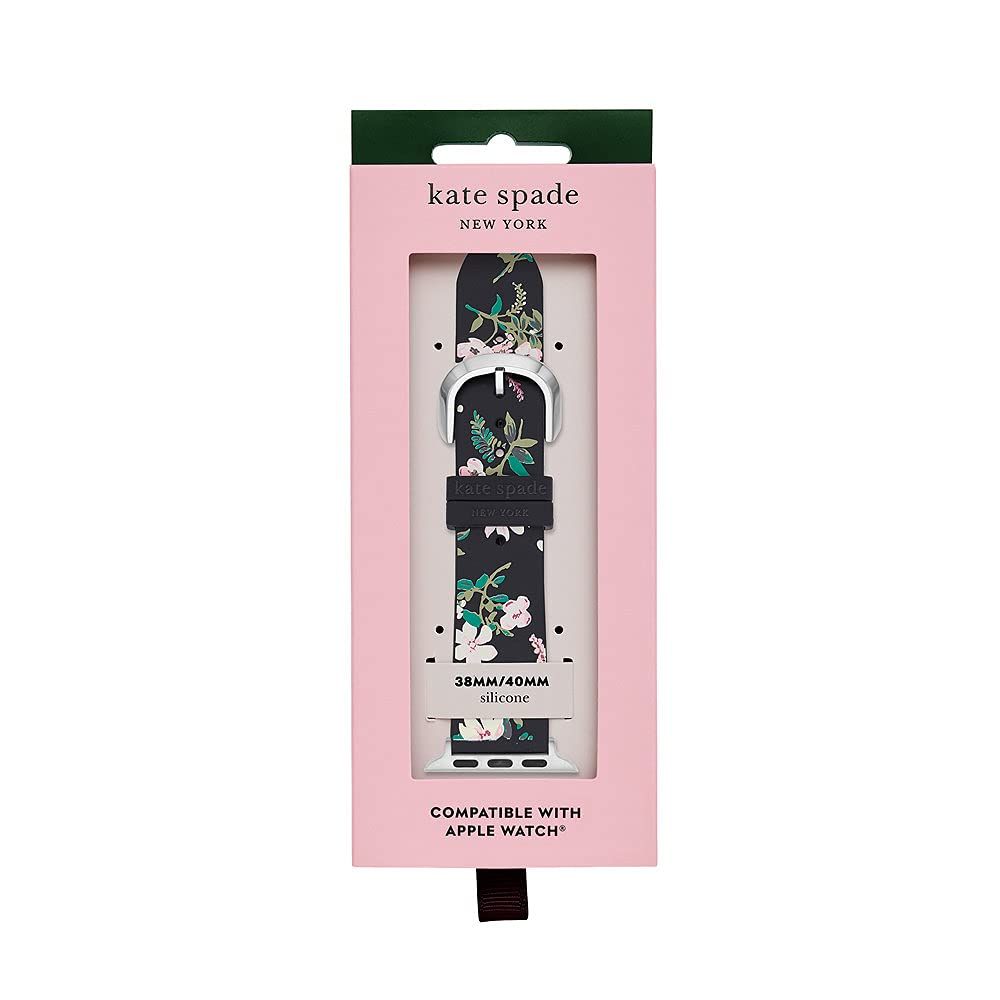 ケイト スペード ニューヨーク 38mm Apple Watchバンド フローラルシリコン KSS0011