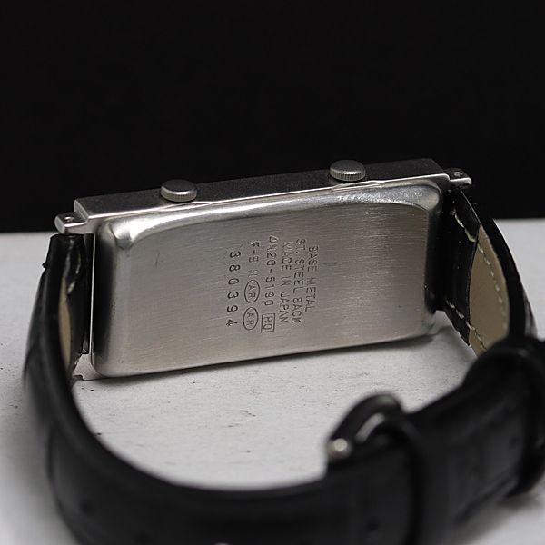 取説/箱付 稼働 良品 アニエスベー 4N20-5190 QZ ダブルフェイス
