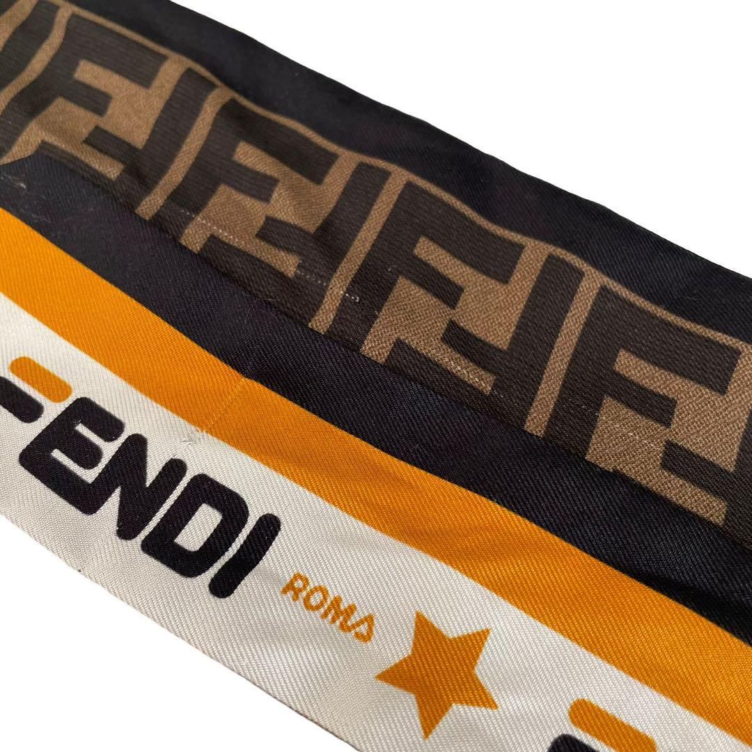 FENDI オレンジ FFロゴ スカーフ 【公式ショッピングサイト】