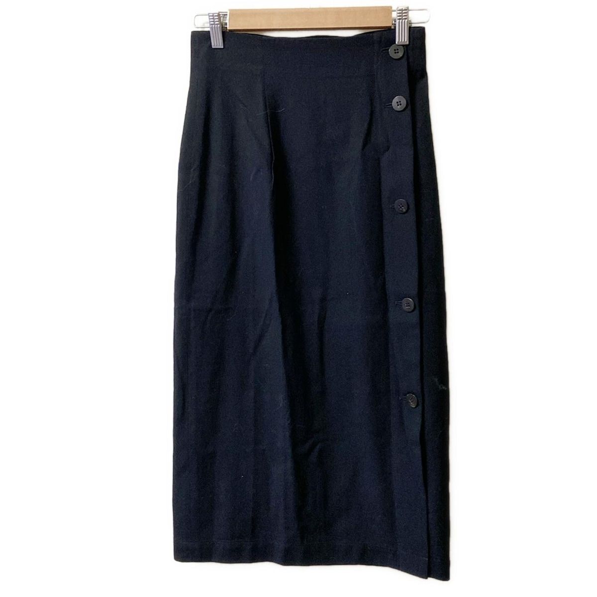 tricot COMMEdesGARCONS トリココムデギャルソン 巻きスカート サイズS レディース - 黒