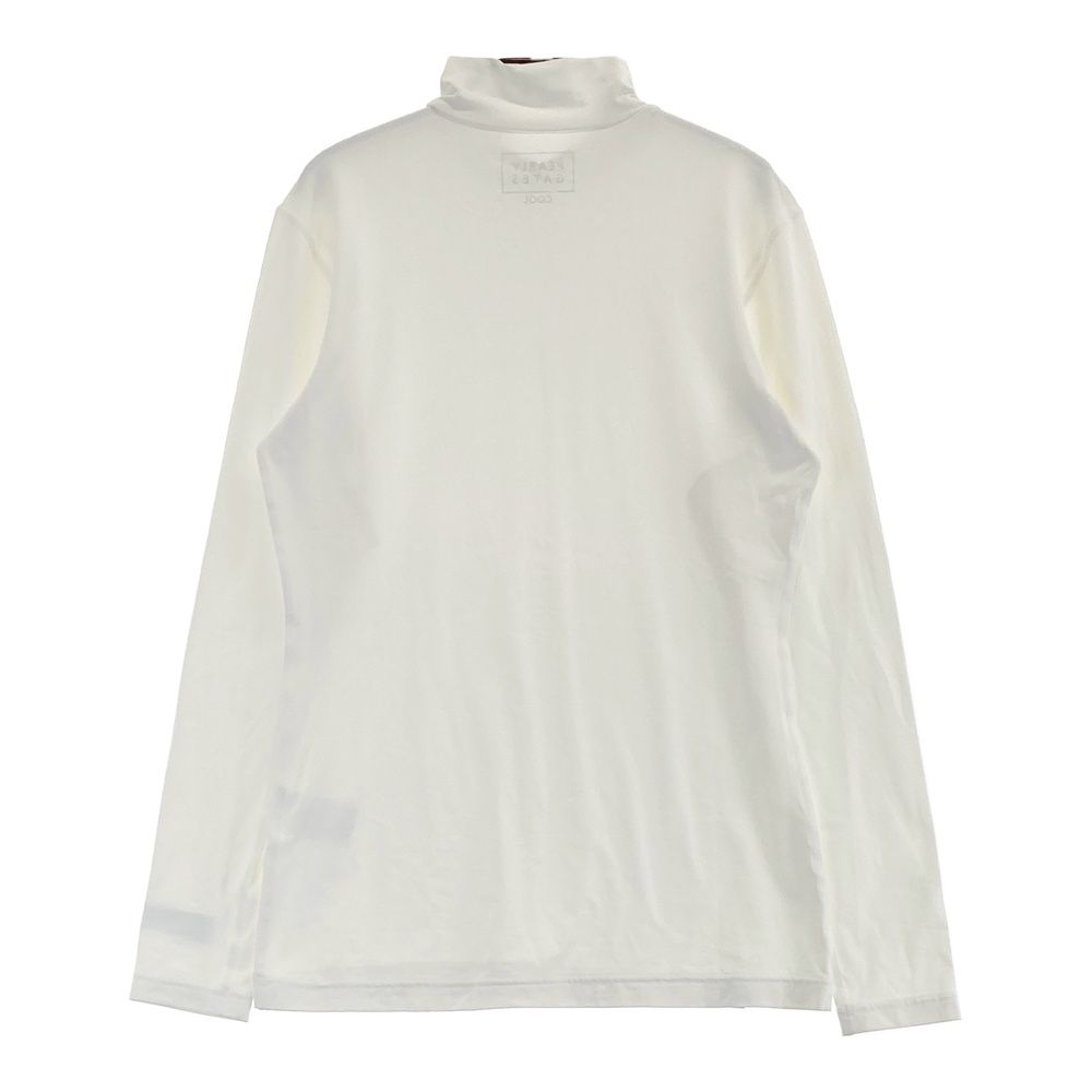 サイズ 2 PEARLY GATES パーリーゲイツ 2025年モデル ハイネック 長袖インナーTシャツ ホワイト系 240101481457 ゴルフウェア レディース ストスト