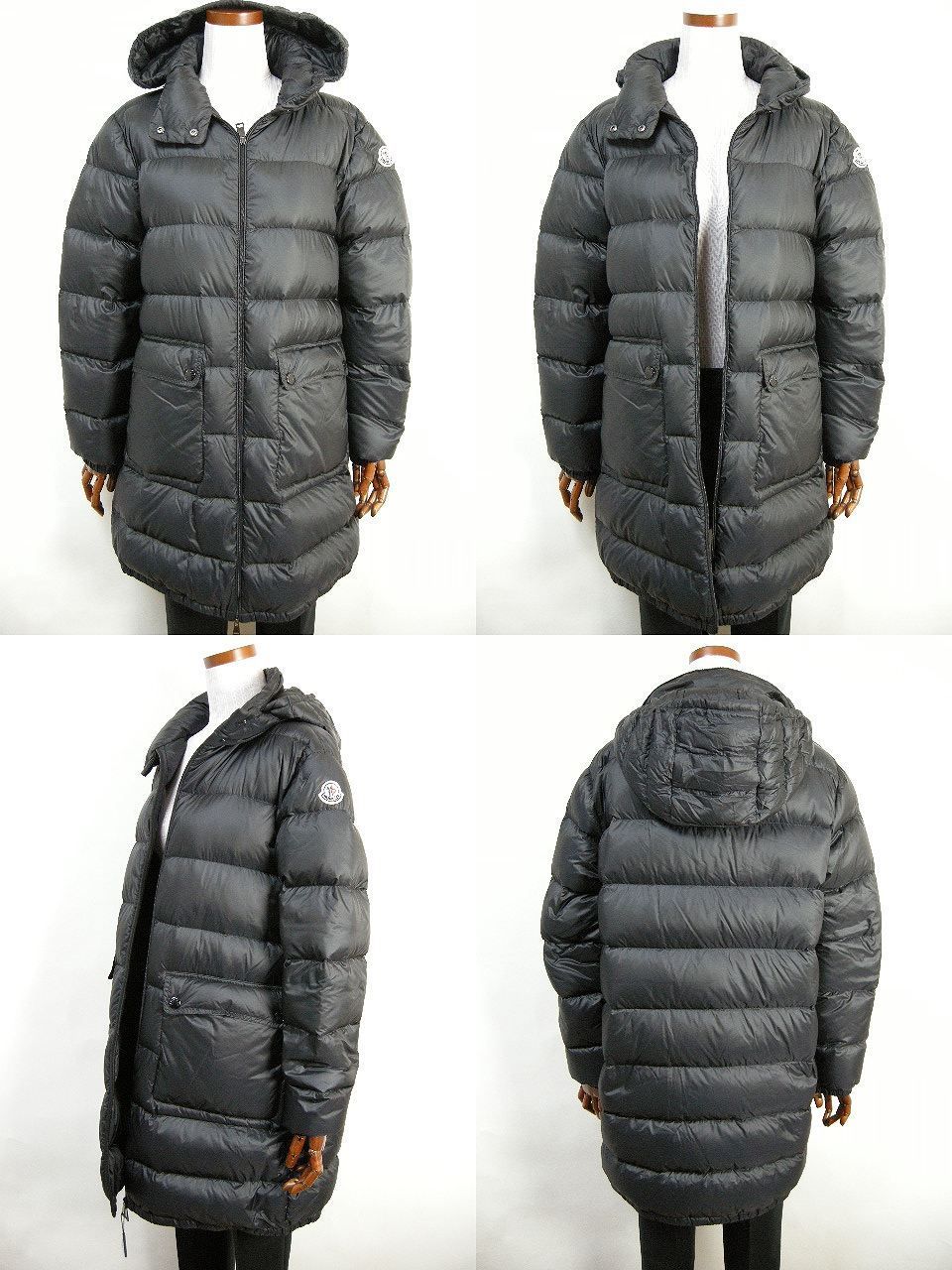 サイズ1□新品□モンクレール ABRICOTIER ライトダウンコート ブラック 