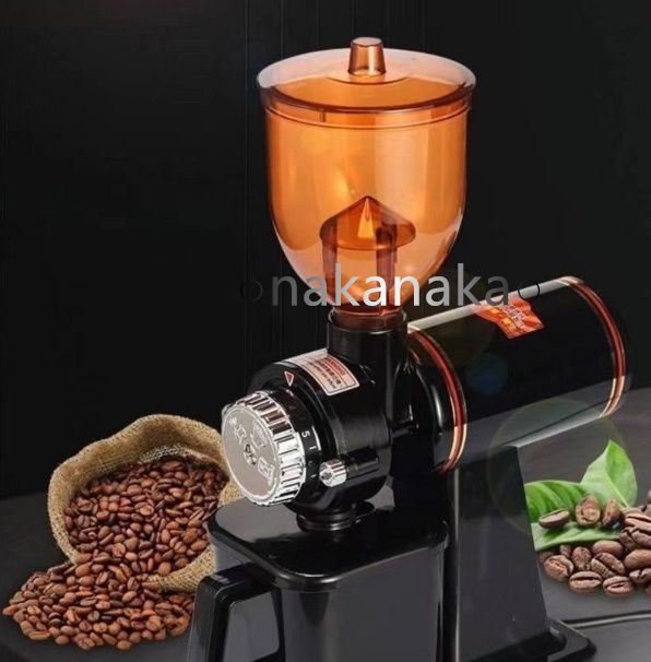高品質 電動コーヒーミル コーヒーミル コーヒーグラインダー 電動ミル 8段階変速調整 ブラック