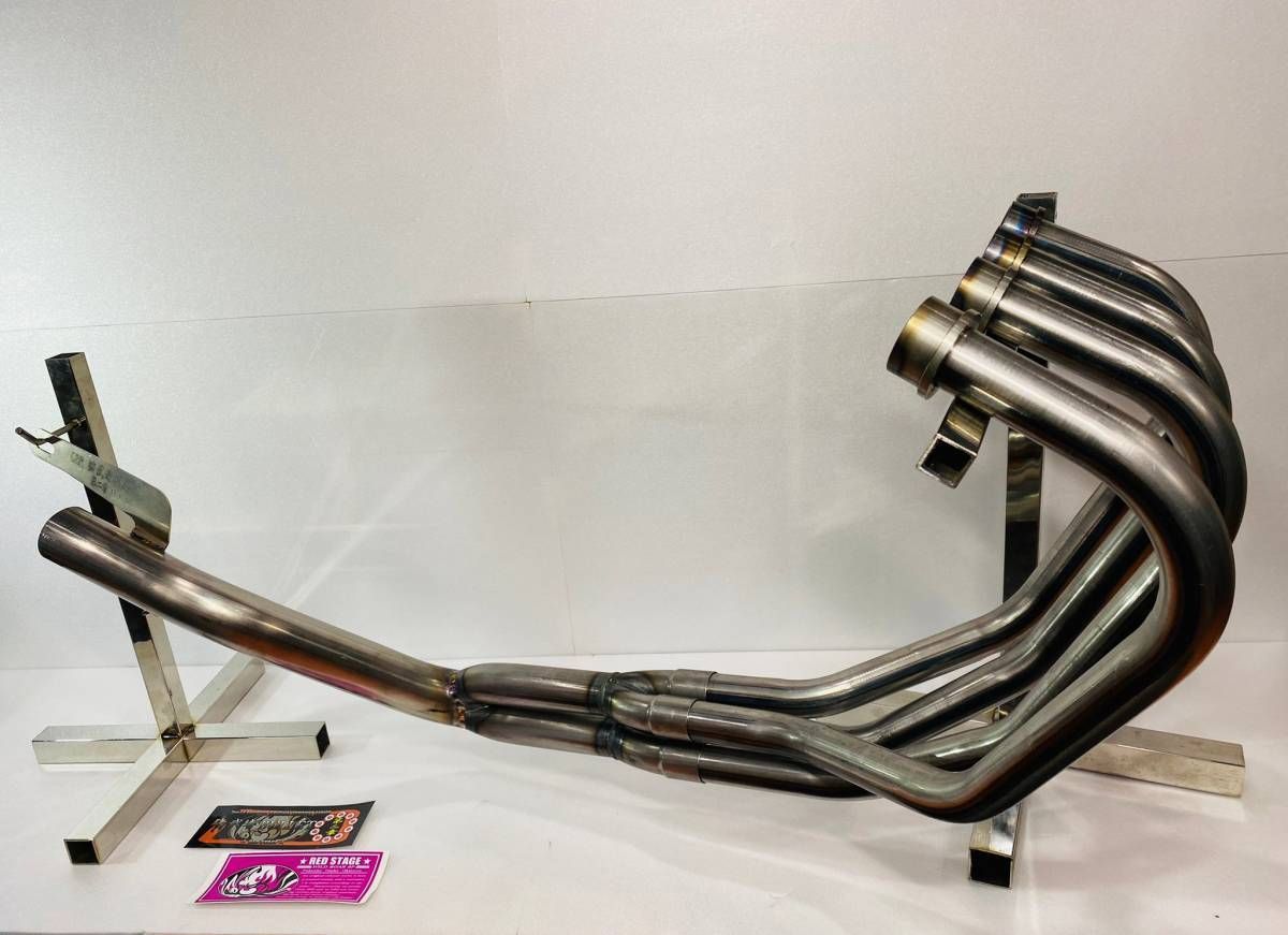 cbr400f用　猪武者ブレット外伝2　ちょいメガ付き 楽天市場】REDSTAGE CBR400F 猪武者ブレット管 第二章 鉄素地 無地