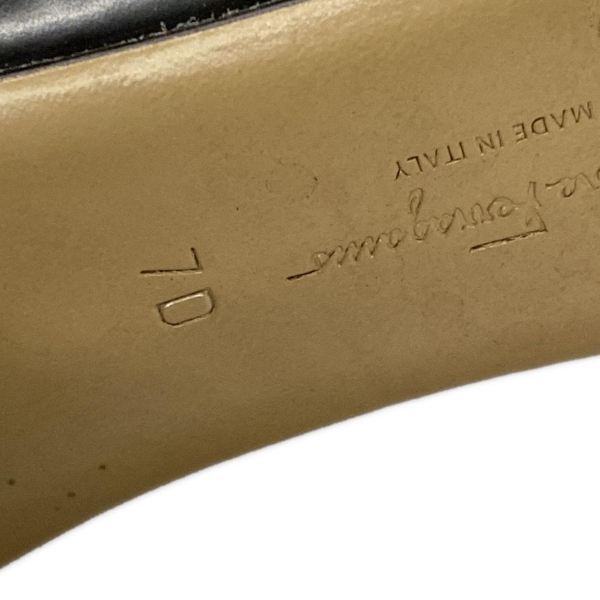 FERRAGAMO|SalvatoreFerragamo サルバトーレフェラガモ パンプス 7 D レディース PRATO55 プラート 黒 リボン|アウトソール張替済 レザー KIN-KAAI_COM