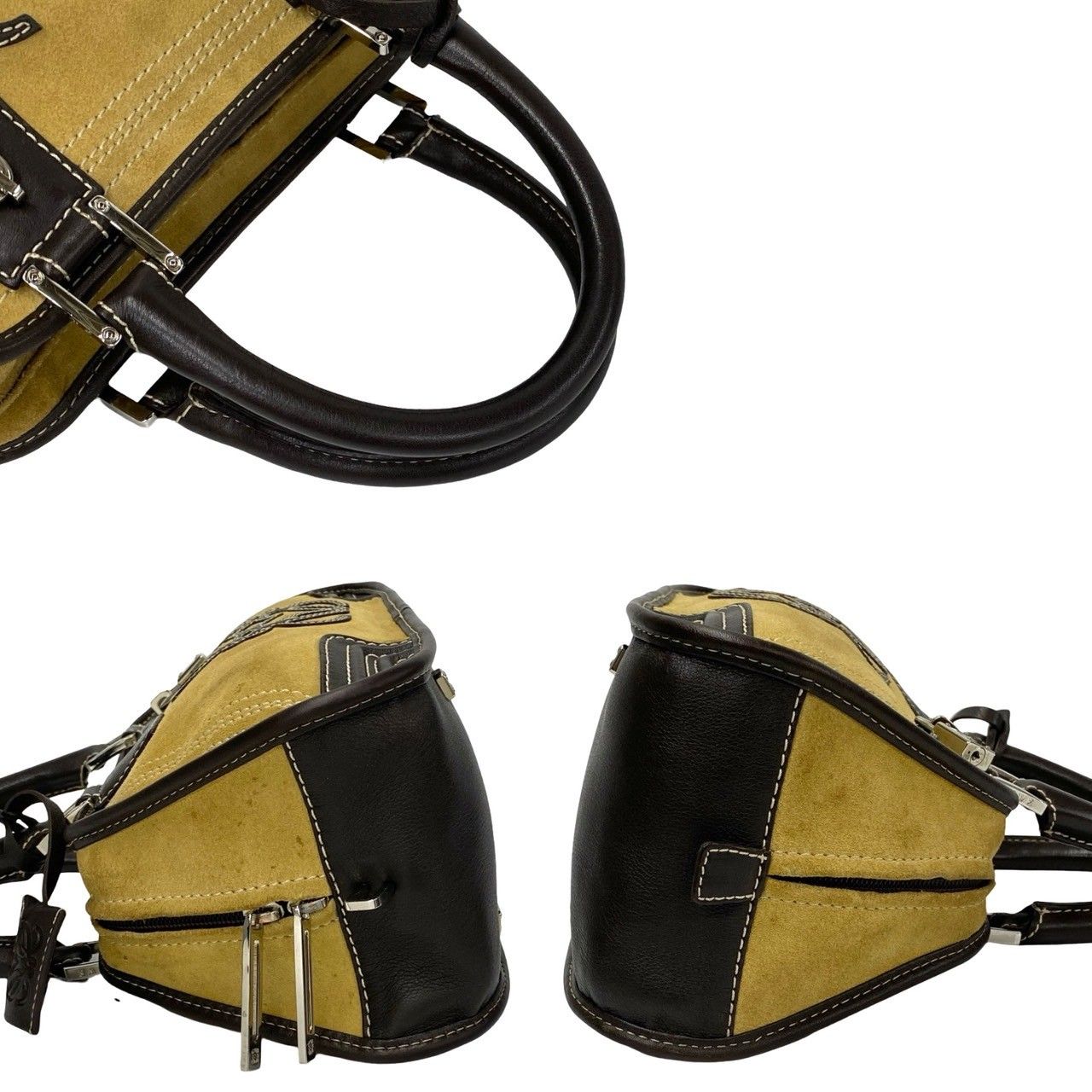 極 美品 カデナ 鍵 クロシェット付 LOEWE ロエベ アナグラム