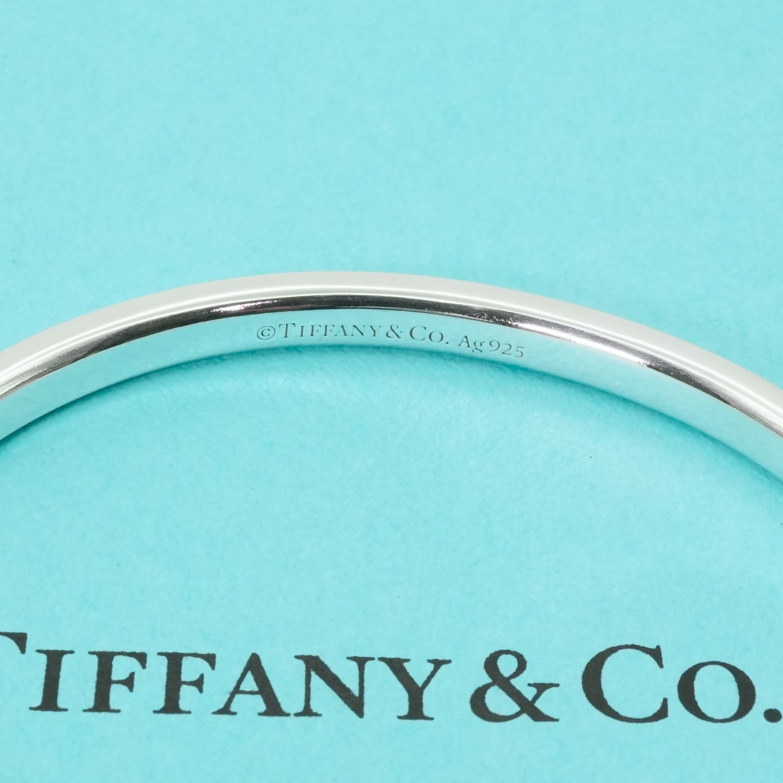 極美品 ティファニー メイカーズ シルバー カフ バングル/24-1628M