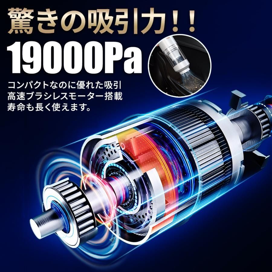 ハンディークリーナー 掃除機 エアダスター ブロアー コードレス 車 電動 USB 充電式 車用 吸引 ハイパワー 軽量 小型 コンパクト