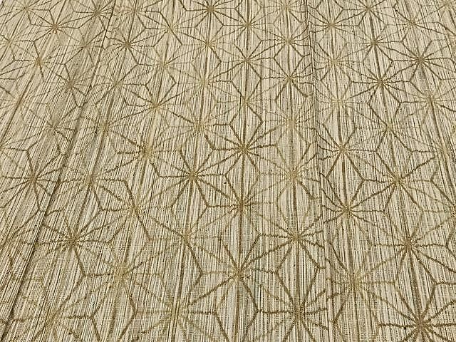 平和屋着物●上質な紬　麻の葉文様　正絹　逸品　未使用　DAAR4342tw 平和屋着物○上質な紬 麻の葉文様 正絹 逸品 未使用 DAAR4342tw 平和屋