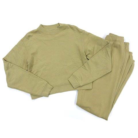 キスニューヨークシティ KITH NYC Haylen テリー スエット セットアップ クロップド トレーナー ジョガーパンツ ニュートラル S XS 2025AW