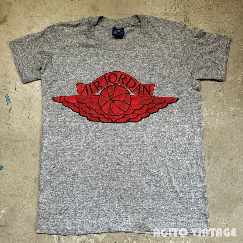 80's NIKE AIR JORDAN ウィングロゴTee S USA製