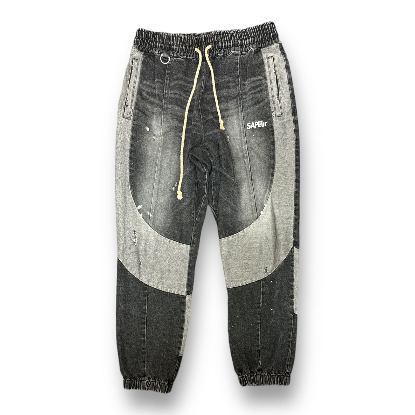 SAPEur VINTAGE DENIM TRACK PANTS ヴィンテージ デニム
