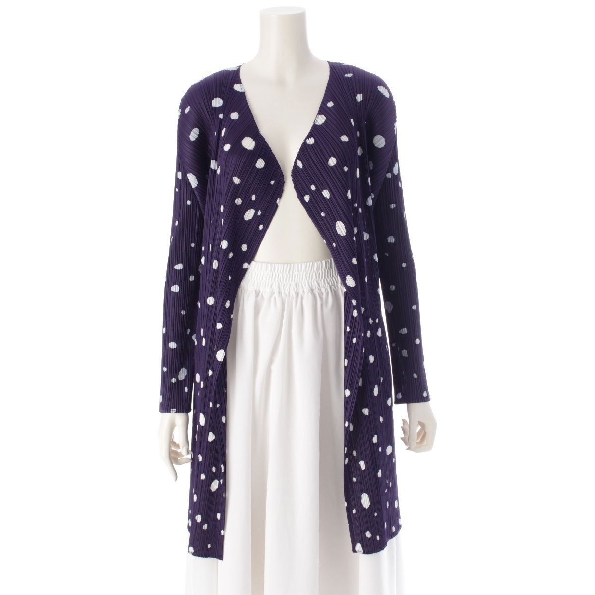 最終　プリーツプリーズ　水玉くり抜きカーディガン　イッセイミヤケ 最終 プリーツプリーズ 水玉くり抜きカーディガン イッセイミヤケ 楽天