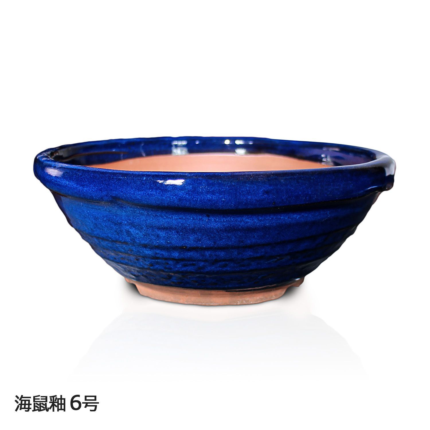 盆栽鉢 陶器 6号 丸山草鉢 おしゃれ 専門店 水色 緑 白 青 ウ泥 五色