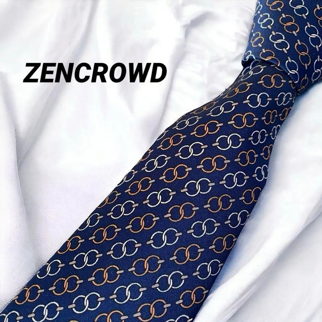 ドミニクフランス　ネクタイ　紺　ストライプ　スリースター ZENCROWD ゼンクラウド 紺 ドット 日本製 ネクタイ 66 - メルカリ