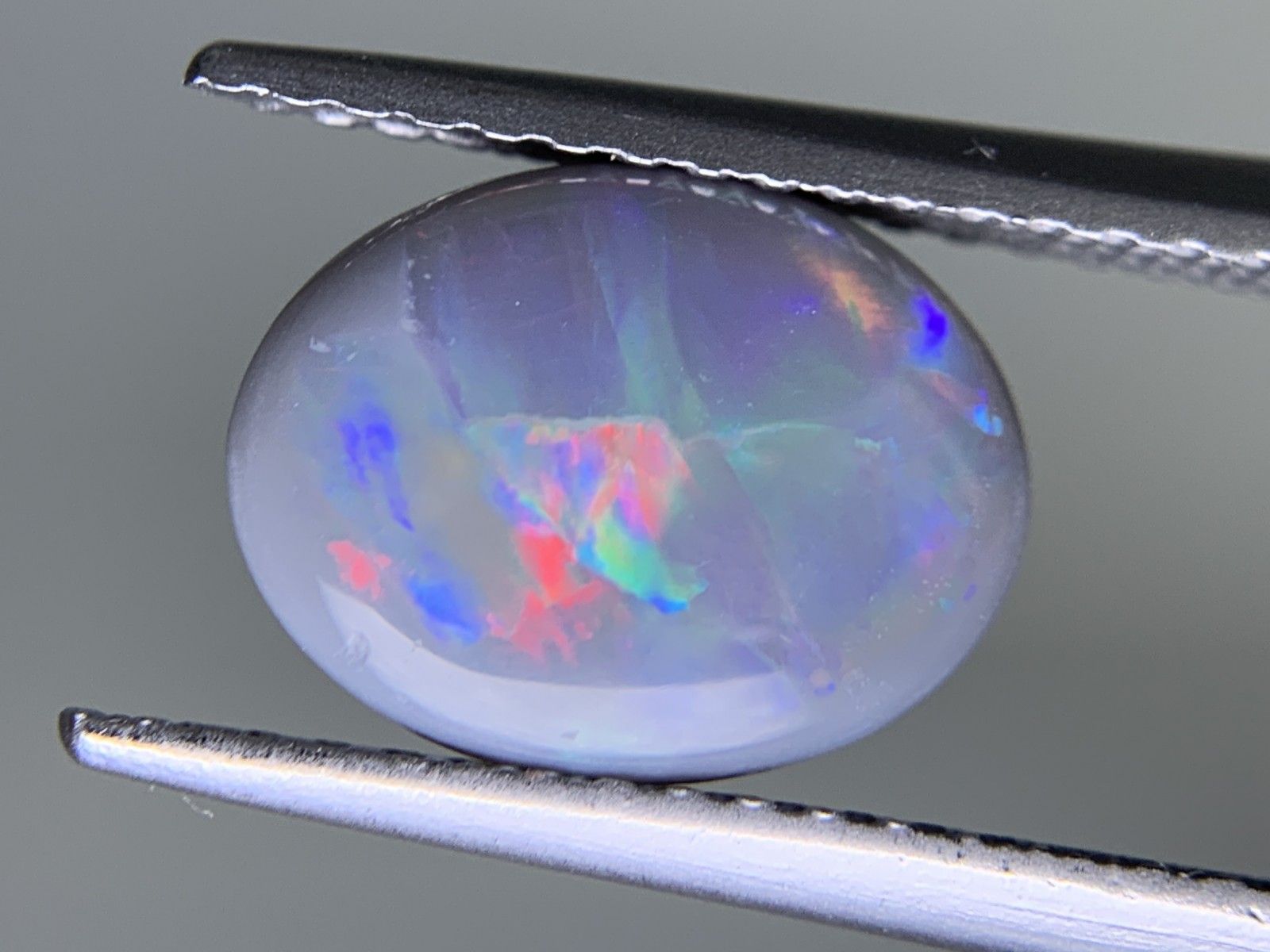 ■ 遊色効果抜群　ブラックオパール1.51ct　中央宝石ソーティング付　ダイヤ1.24ct　11.5号サイズ お客様の声 1&frasl;3 最新分