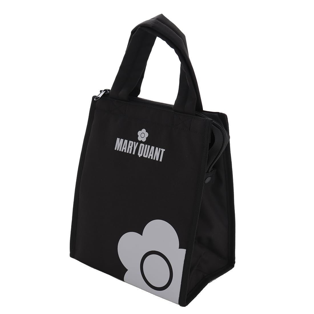 【数量限定】[マリークヮント] 保冷バッグ（ ブラック/ファスナー付き ランチバッグ クーラーバッグ 保冷 バッグ 弁当 (縦長/ポケット付き) 192101-0005-02