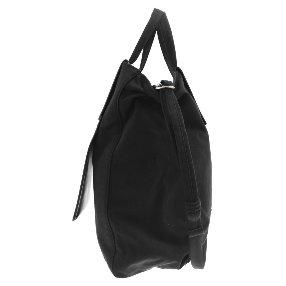 Acne Studios アクネ ストゥディオズ Baker Out M 2way ベイカーアウト レザー切り替え ナイロントートバッグ ブラック Acne Studios (アクネ ストゥディオズ) Baker Out M 2way ベイカー