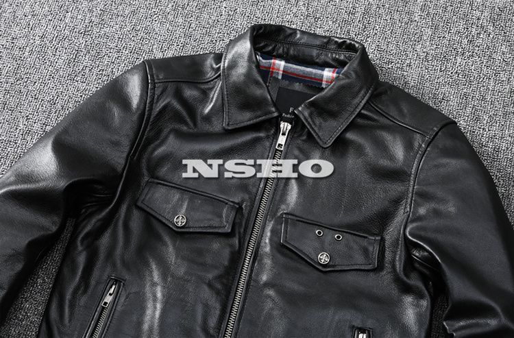 上質革ジャン メンズ　カウハイド　牛革　スタンダードスタイル     シングルライダース 上質革ジャン メンズ カウハイド 牛革 スタンダードスタイル ミニマム