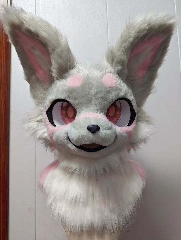 着ぐるみヘッド キツネ NO.178 グレー 全頭ヘッド ケモノ ファースーツ ぬいぐるみ コスプレ コスチューム kigurumi