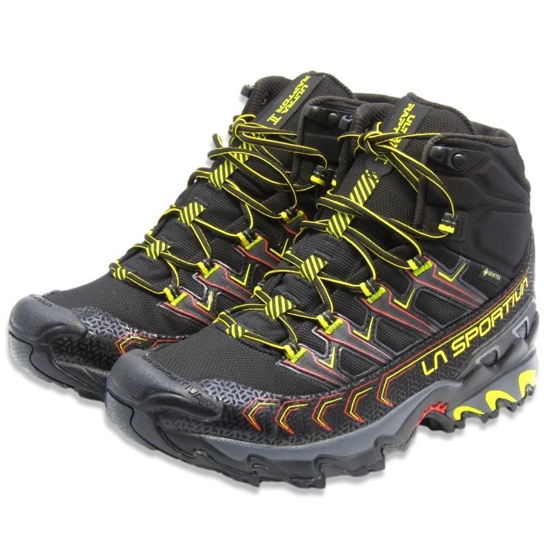 未使用 SPORTIVA スポルティバ 8.5 ウルトララプターII MID GTX 34B999100 トレッキングシューズ  BLACK/YELLOW 22000923 - メルカリ