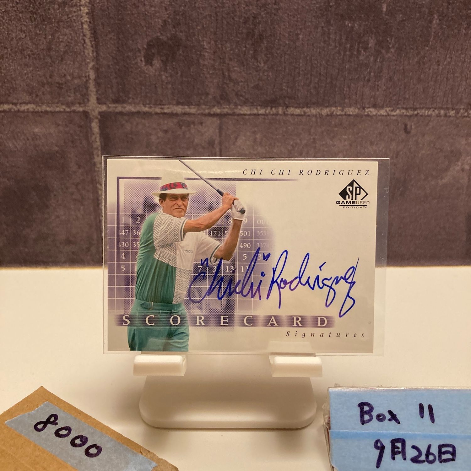 2001 Upper Deck Chi Chi Rodriguez 直筆サインカード SP Game Used Edition Scorecard Signatures カード