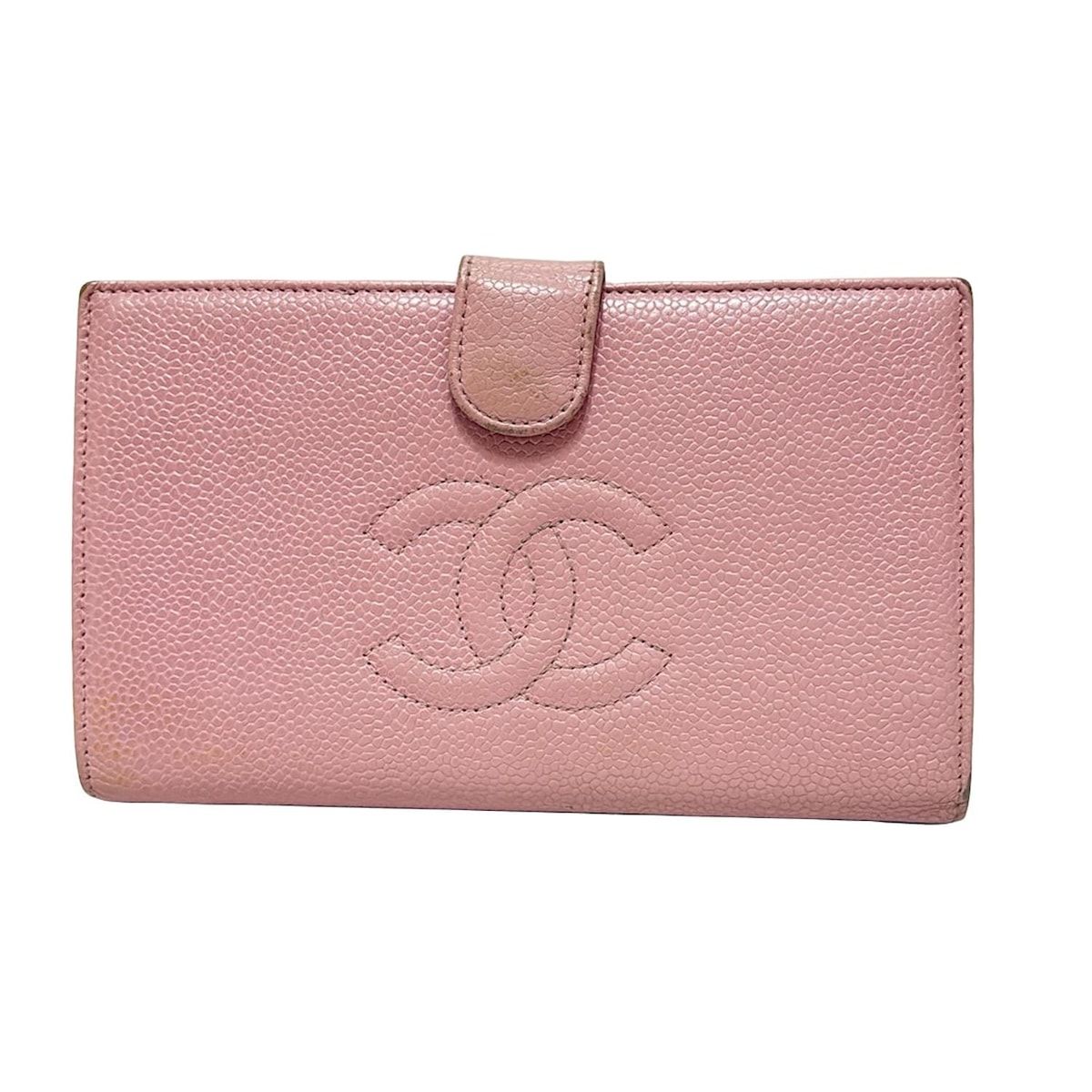 CHANEL シャネル 長財布 - ライトピンク ココマーク ゴールド金具