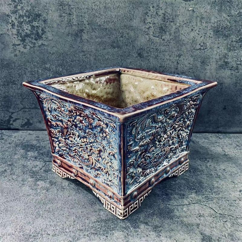 青石禅意  盆栽鉢 多肉植物 植木鉢 石器鉢 装飾品 石器 現代工芸品 置物 O1CN01b3WeOJ1KbrCpGL3Pl_!!