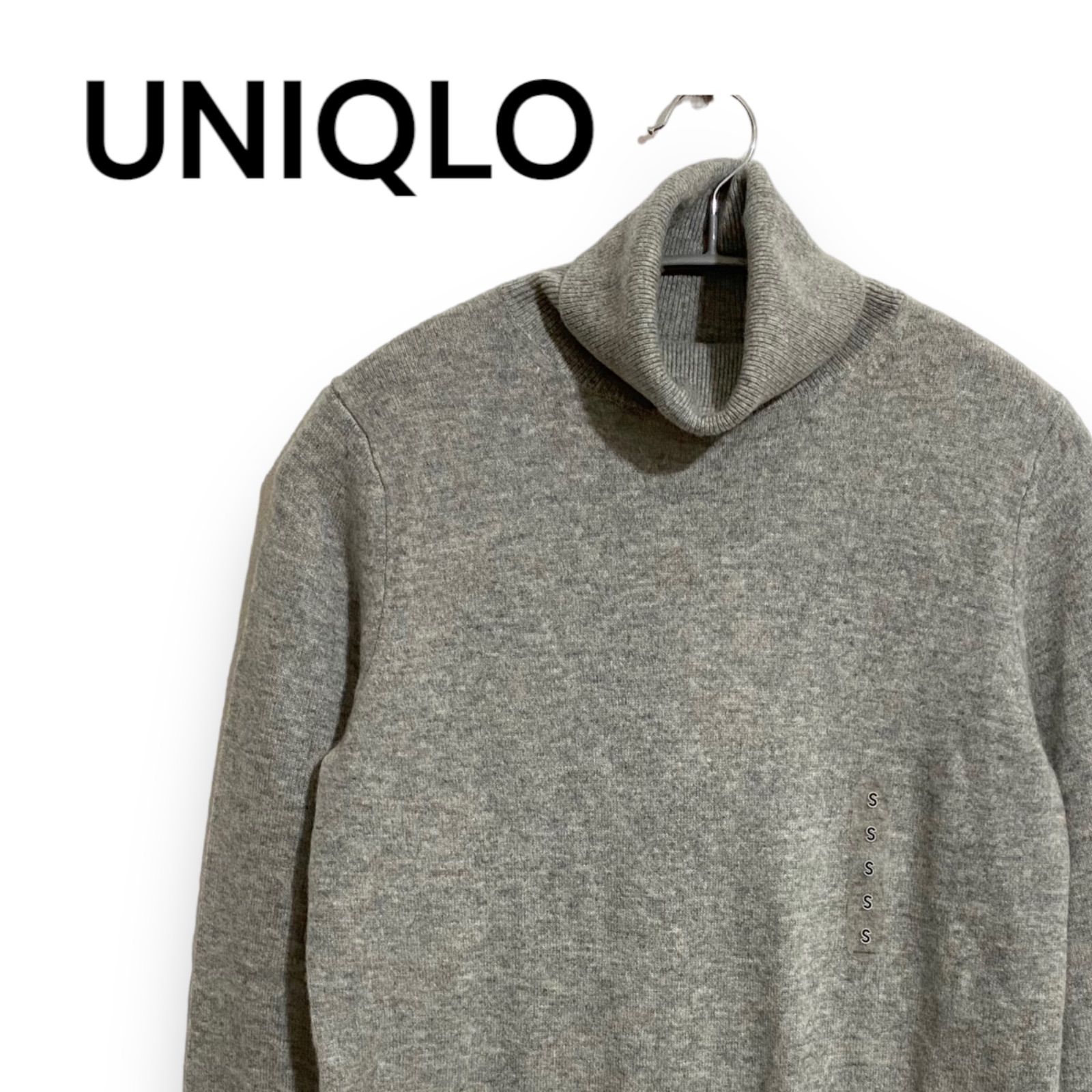 未使用品】UNIQLO ユニクロ カシミヤタートルネックセーター 長袖 