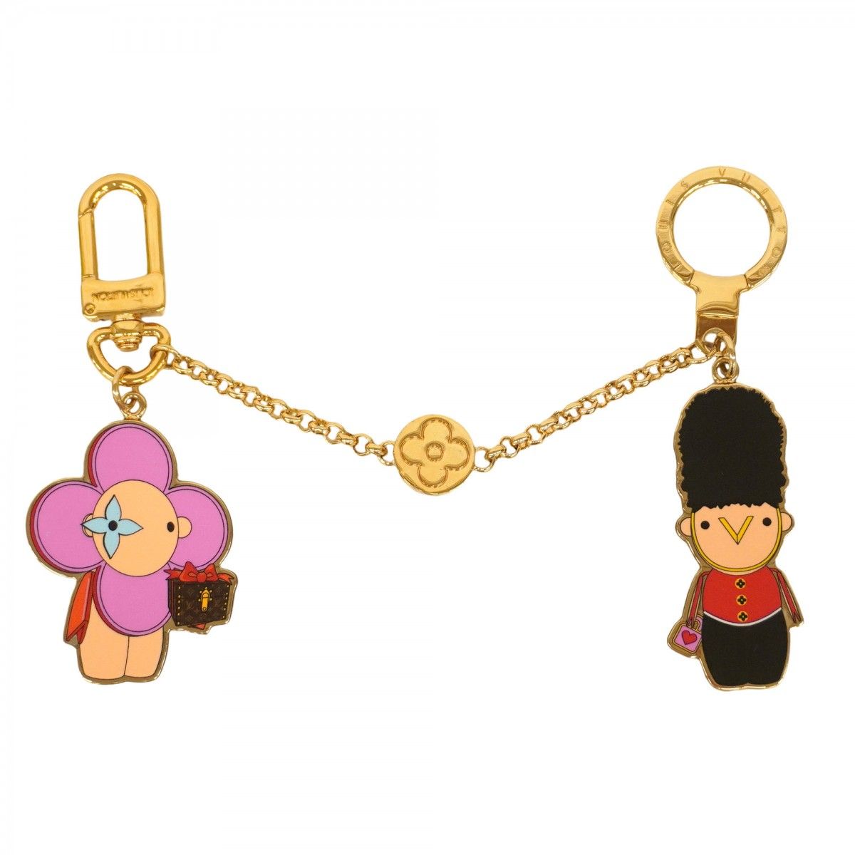 5id5171 ルイヴィトン キーホルダー モノグラム ヴィヴィエンヌ BFFクリスマス M00503 ブラウン マルチカラー レディース