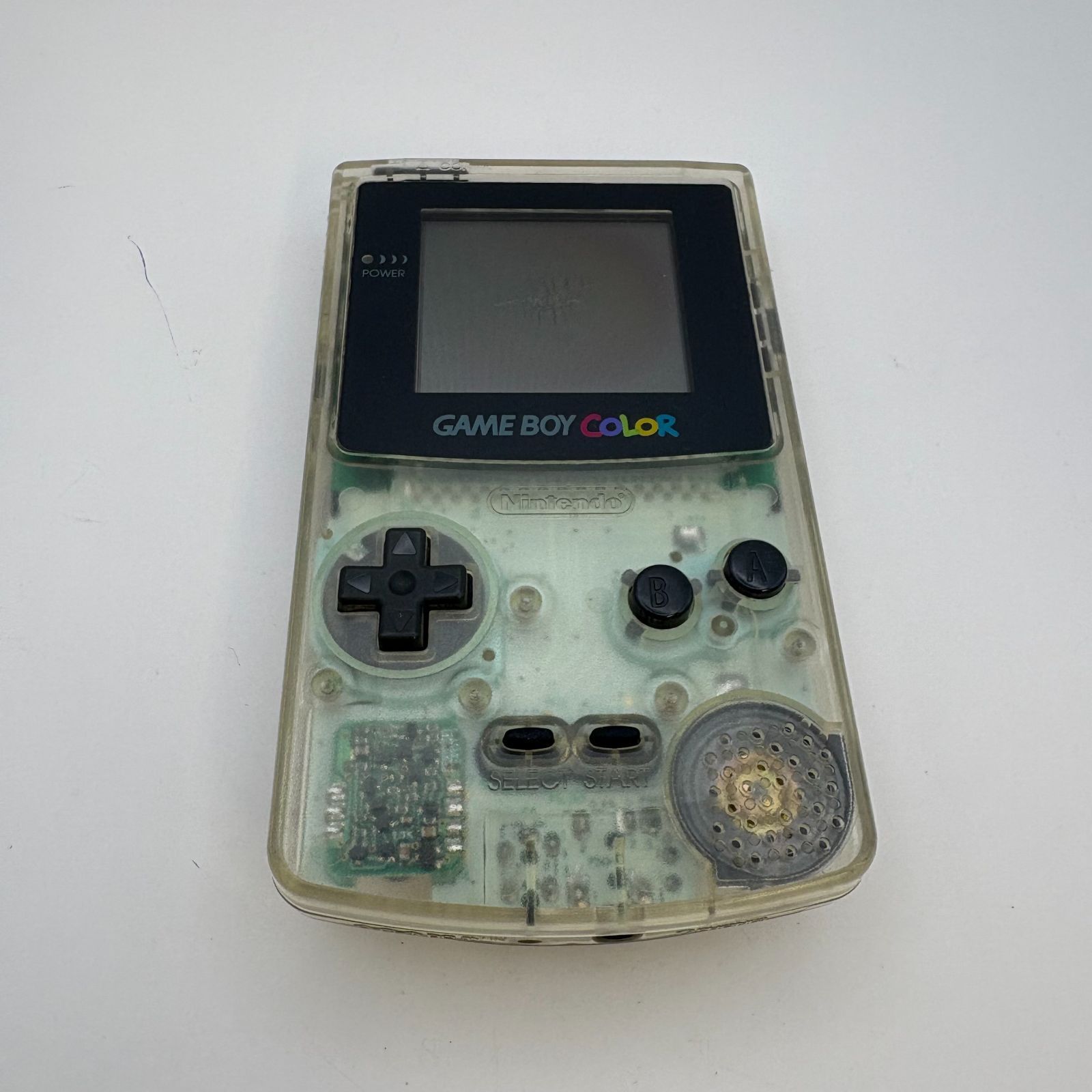 K3291 通電 済み ゲームボーイカラー 本体2台まとめ売り カセット ポケモン緑 ピンクカラー クリアカラー