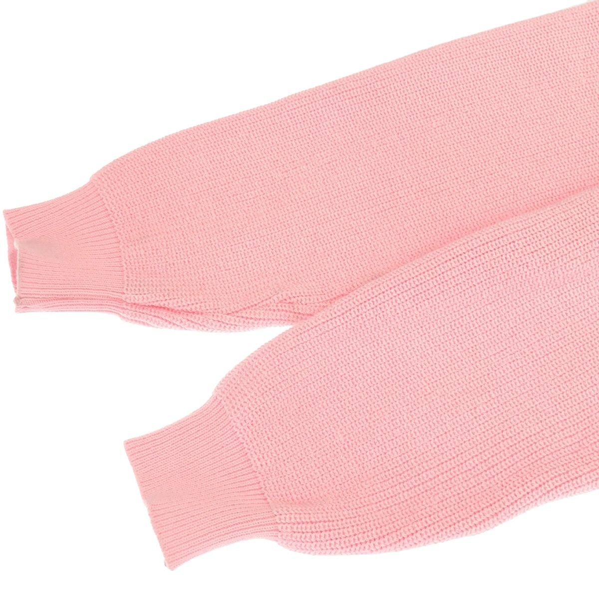 COMME DES GARCONS GIRL コムデギャルソンガール 23AW リボン刺繍 ニットセーター ピンク レディース NL-N007 COMME des GARCONS GIRL コムデギャルソンガール 23AW リボン