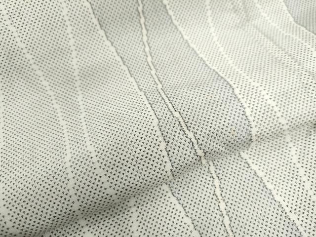 平和屋着物○本場大島紬 白大島 9マルキ 立涌文 正絹 逸品 CAAU2101yc