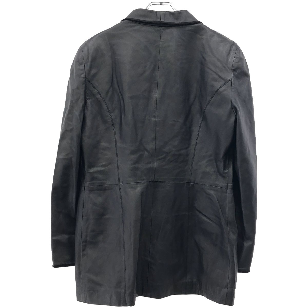 FENDI フェンディ パイピングレザーハーフコート ブラック 46 - メルカリ 