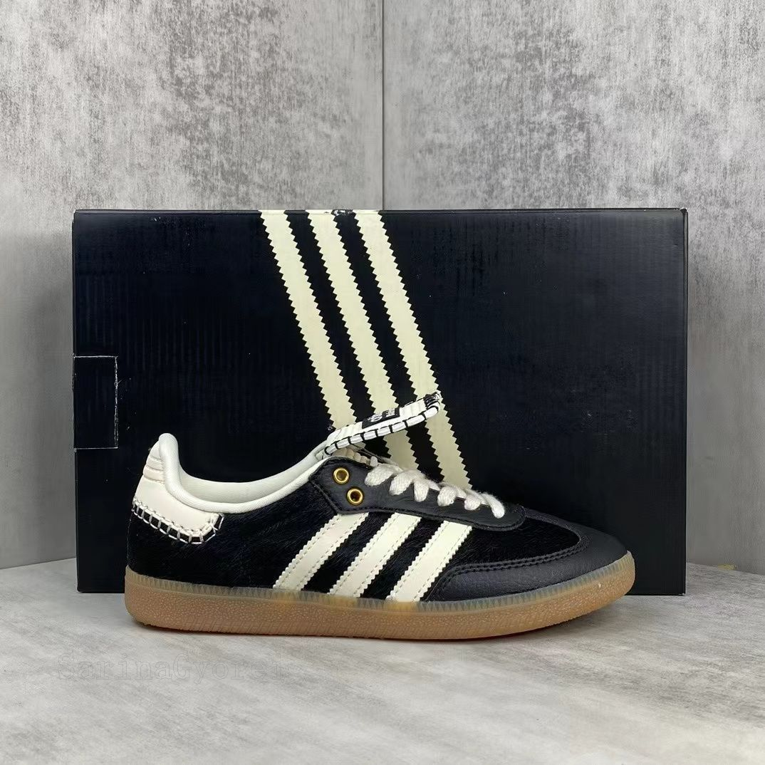 Adidas samba Wales Bonner カップルシューズ  ブラック 箱付