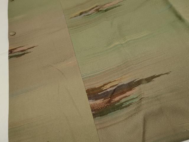 平和屋着物＃染色家 岩浅公展 道中着 縞 ロング丈 正絹 逸品 CAAW4838dy