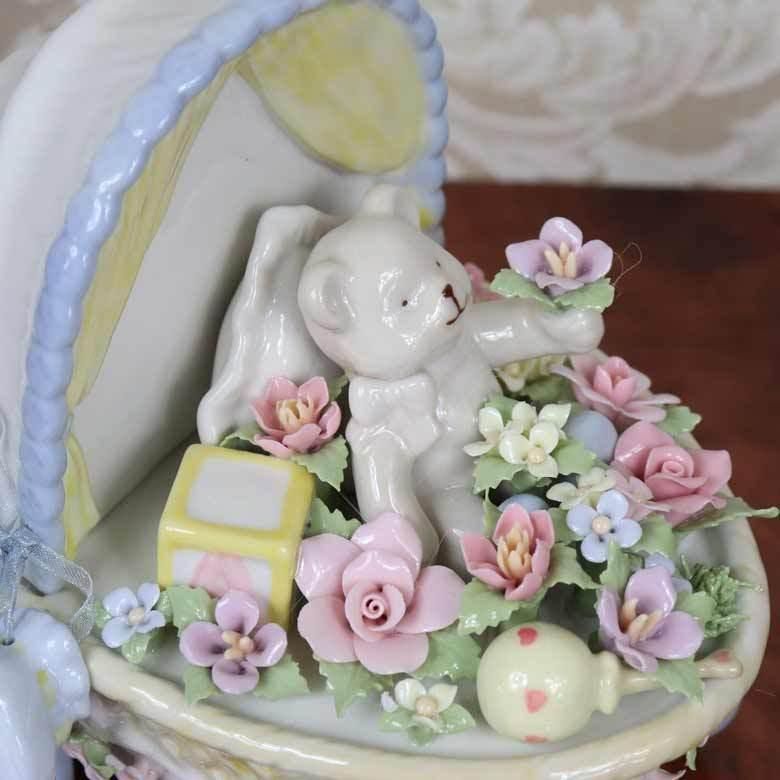 オルゴール 陶磁器 名曲 フラワーショップ 高級