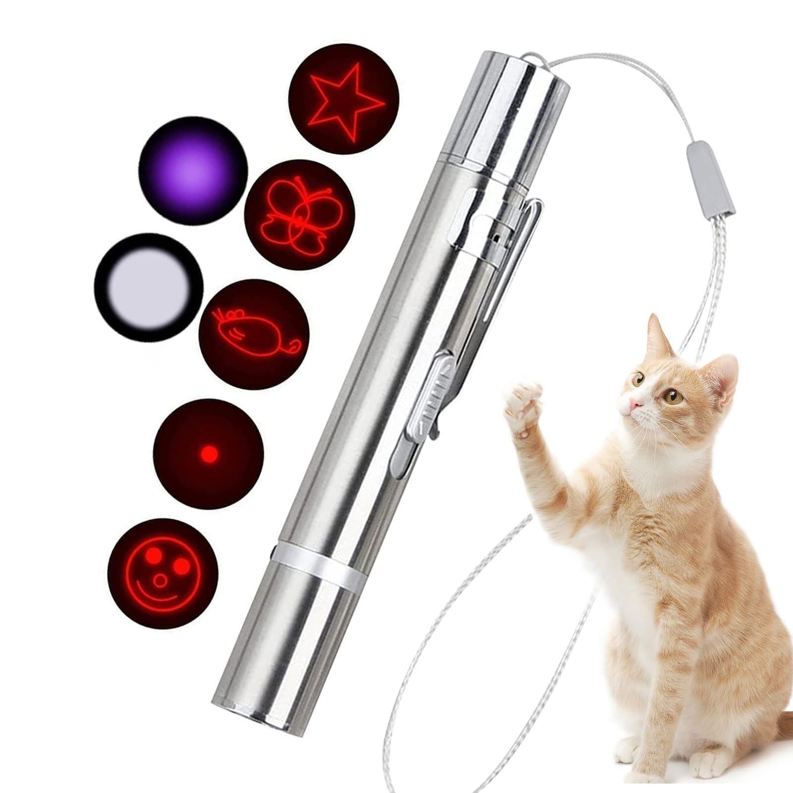 猫のおもちゃ 7in1多機能 LEDにゃんだろー光線 ねこじゃらし USB充電式 ゆとり雑貨店 メルカリ