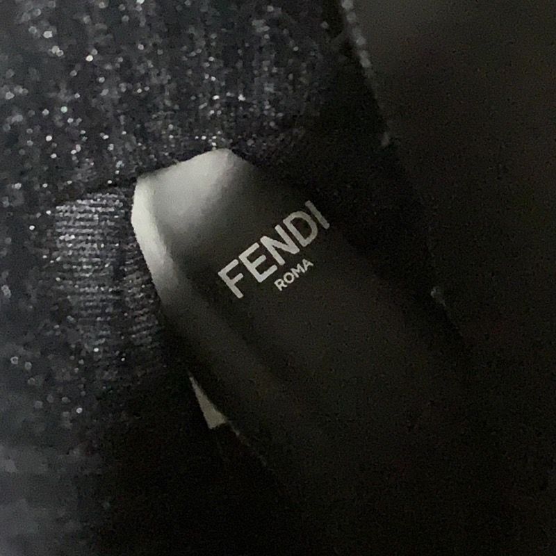 フェンディ FENDI ブーツ ロングブーツ 靴 シューズ レザー ニット ...