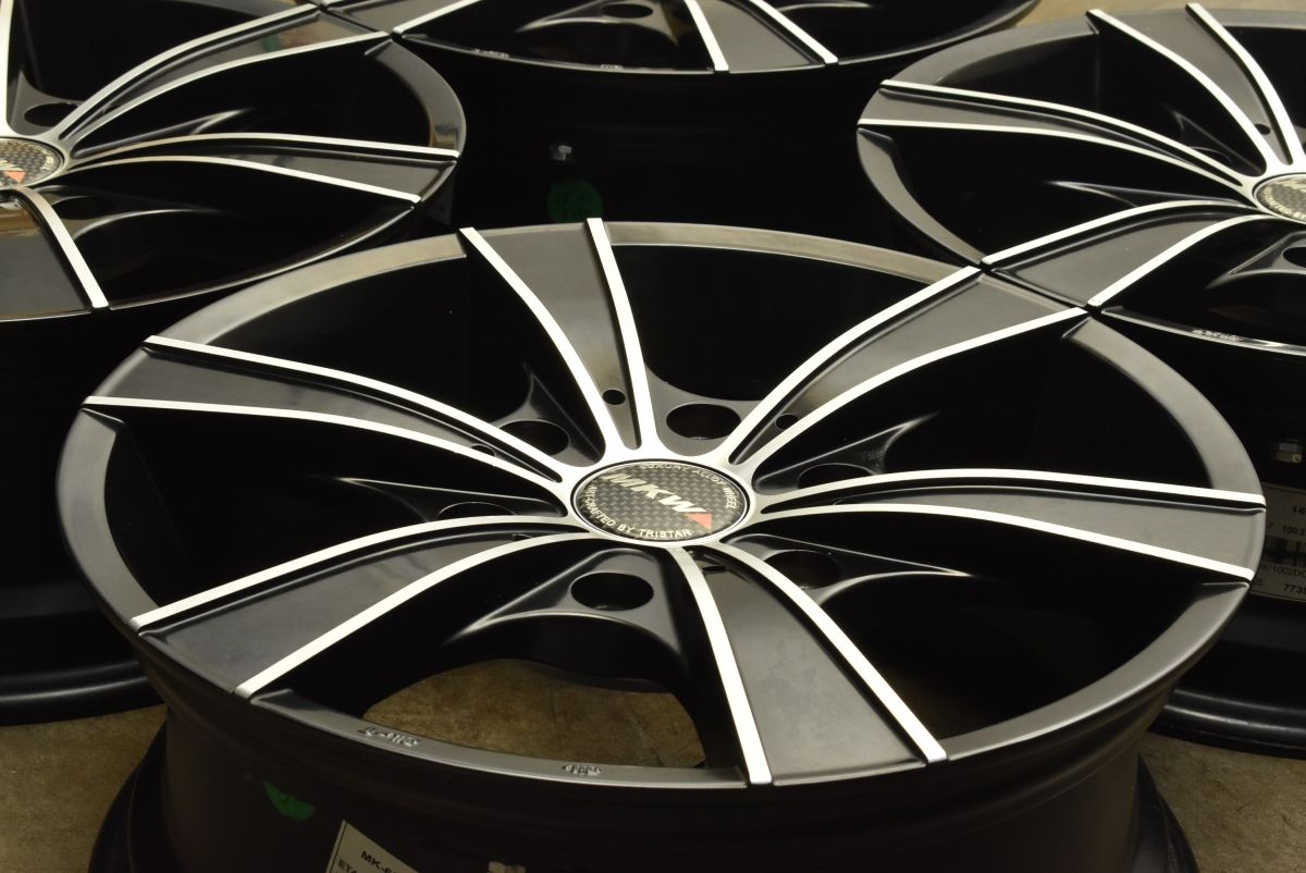 良好品 MKW MK-65 16in 6.5J 45 PCD139.7 ハブ径100mm アルミ 4本セット ニッサン NV350 キャラバン 交換用 スタッドレス用にも