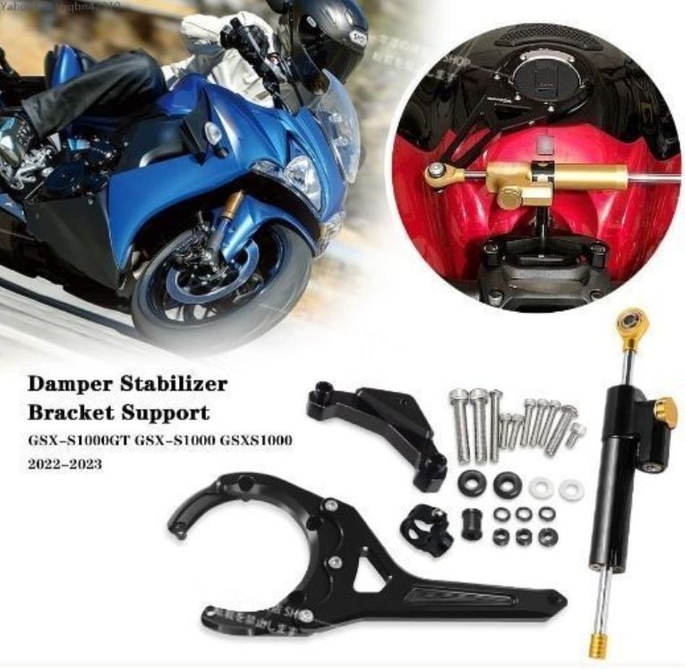 for カーボンステアリング GSXS1000 s1000gt ダンパースタビライザーブラケットサポートマウントキットオートバイアクセサリー GSX-S1000GT