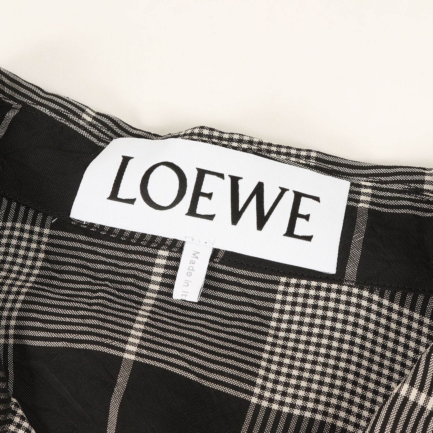 LOEWE ロエベ チェックシャツ サイズ39 中古・古着通販】LOEWE (ロエベ) 切替パッチワークチェック