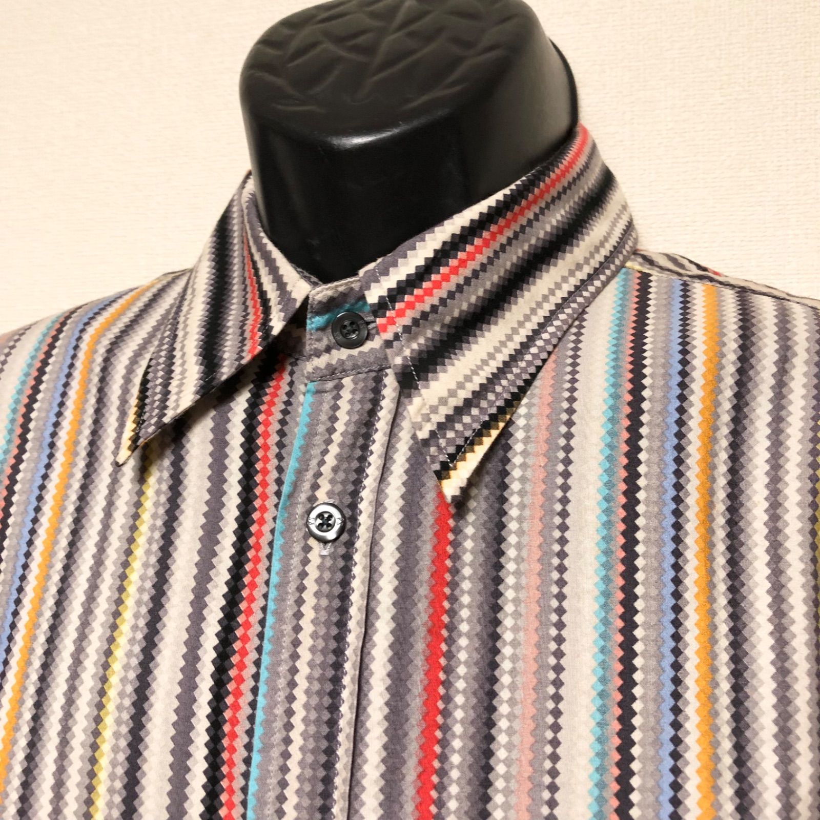 Paul Smith LONDON 日本製 メンズXL ポールスミス 半袖シャツ