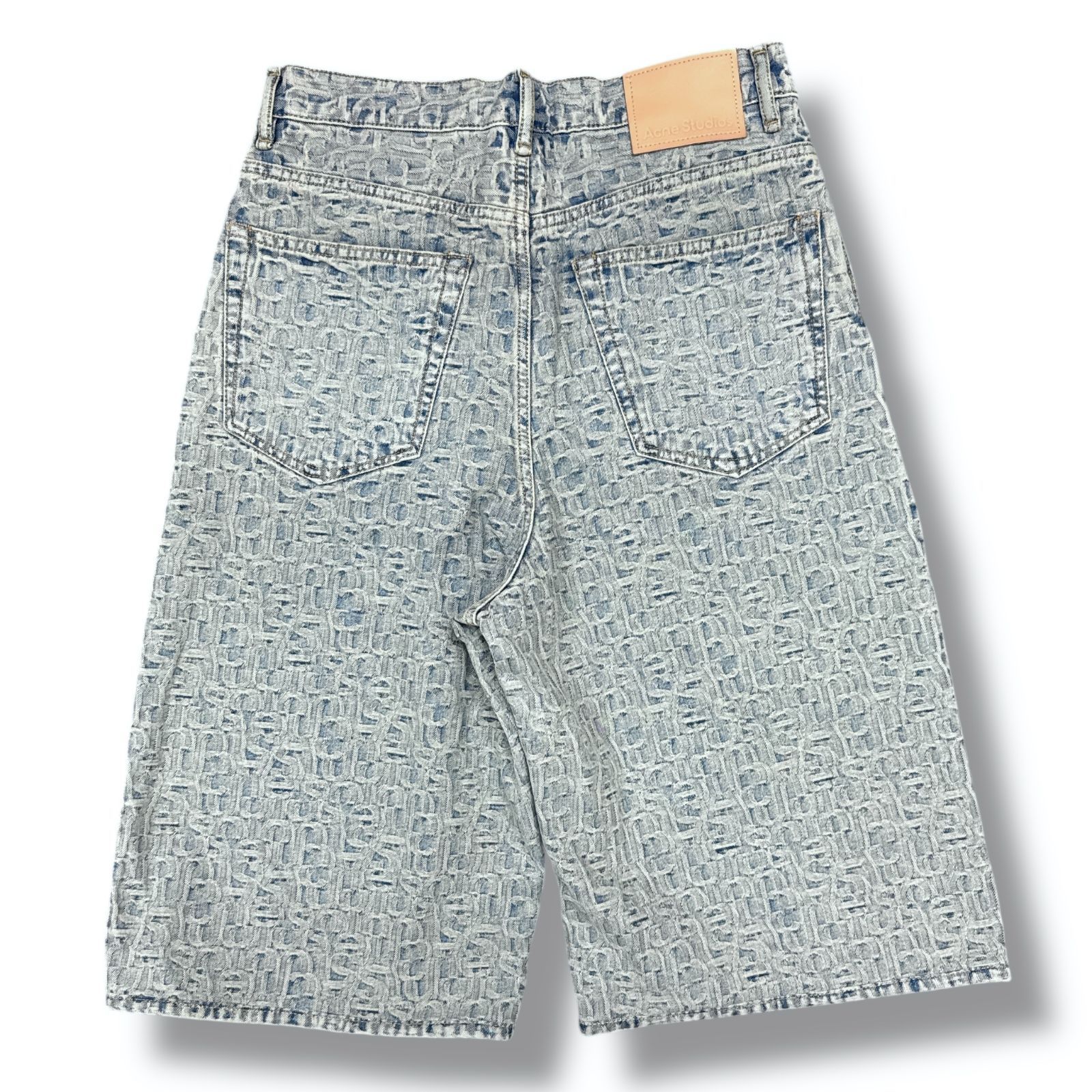 参考上代81400円 Acne Studios 24AW モノグラムデニムショート