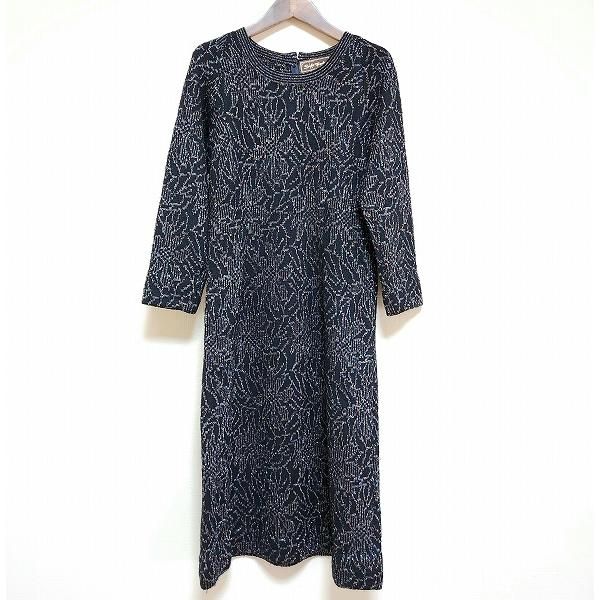 斉藤都世子　ワンピース 斉藤都世子 #wnc サイトウトヨコ ワンピース ピンク 赤 黄緑 ニット 総