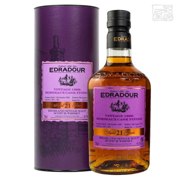 エドラダワー 1999 ボルドー カスク フィニッシュ 21年 55.7％ 700ml  