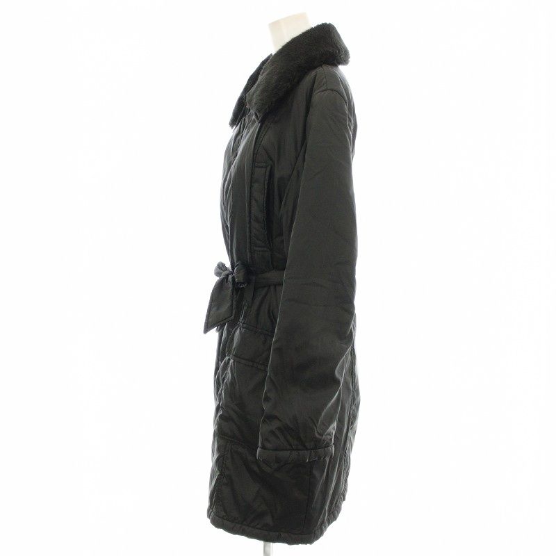 【美品】マックスマーラ 大きめ　中綿ロングコート　ブラック　40 大きめサイズ WEEKEND Max Mara マックスマーラ ロングコート/DIEGO【大きい