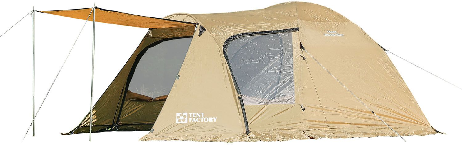 テントファクトリー TENT FACTORY アウトドア フォーシーズンエクストラドームグローリー4 3～4人用 ドームテント キャンプ レジャー テント タープ ハウス 日よけ ファミリー ピクニック 運動会 TF4SGX4 BE ベージュ