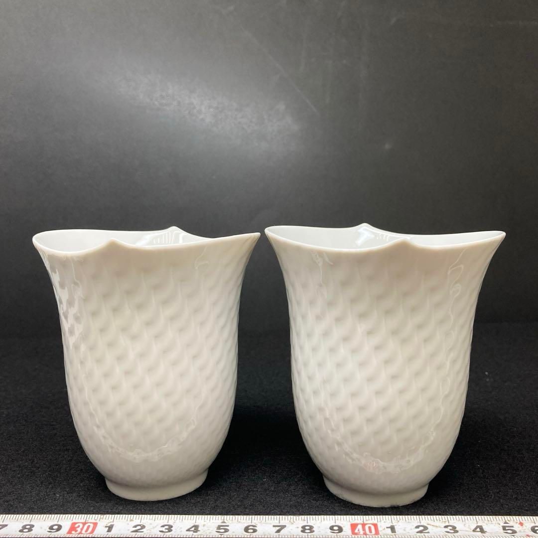 マイセン 波の戯れ タンブラー 一対 高さ10.8㎝ 東な6-0901